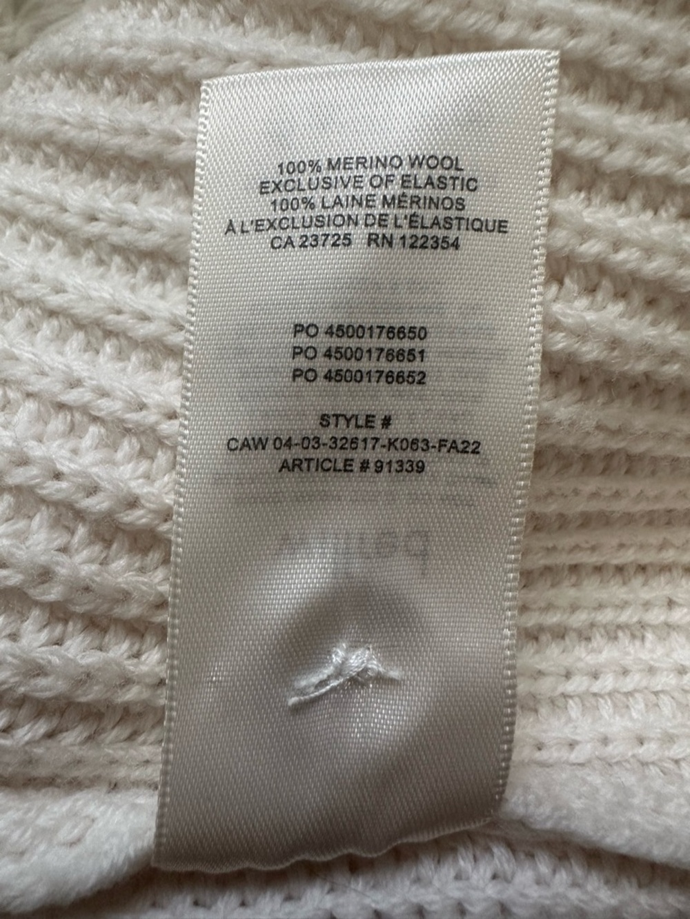 Aritzia Wilfred Nextdoor Sweater Collared 100% Merino Wool Cardigan Cream Sz S - Picture 8 of 12